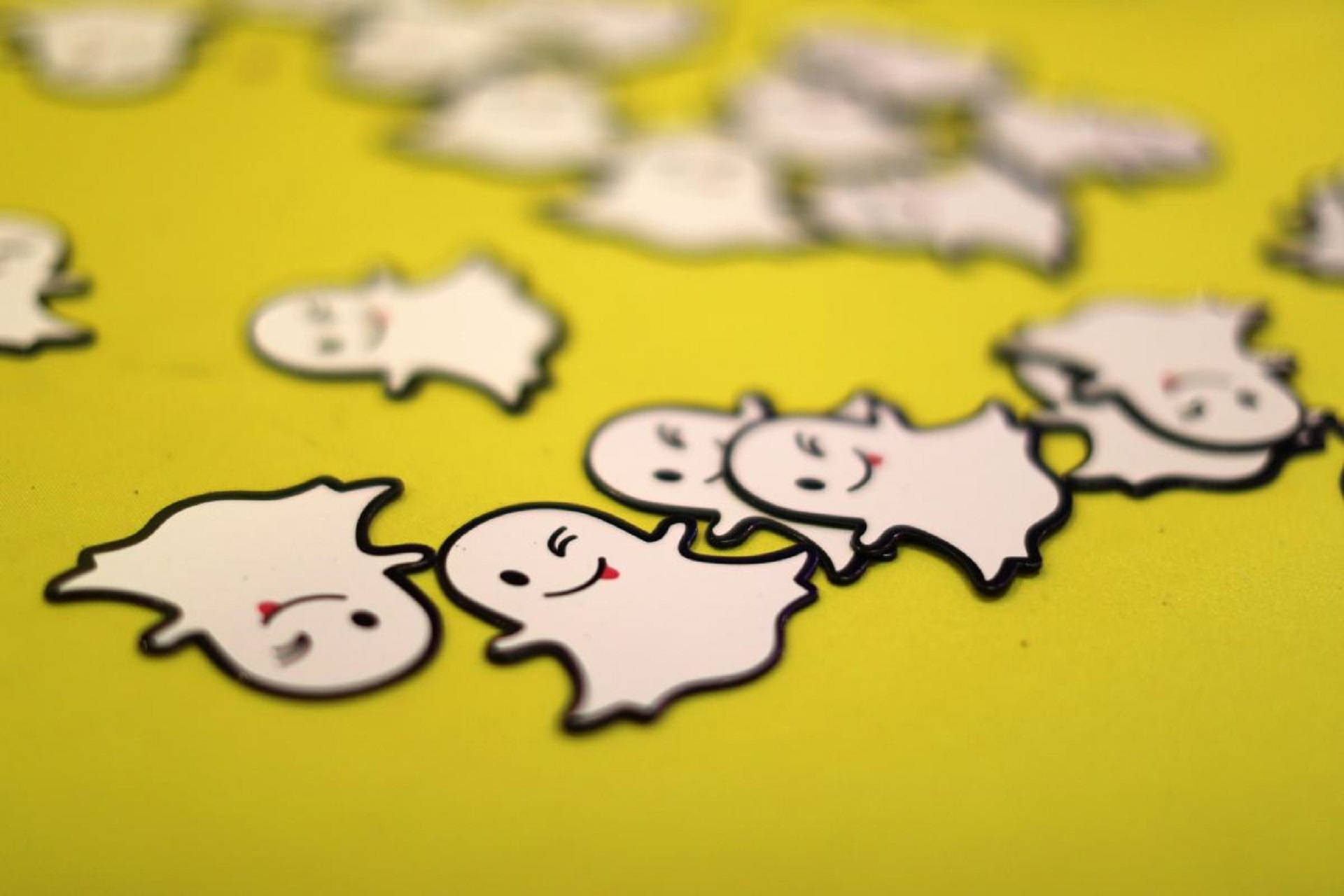 Snapchat Logo Stickers 3d Art Background