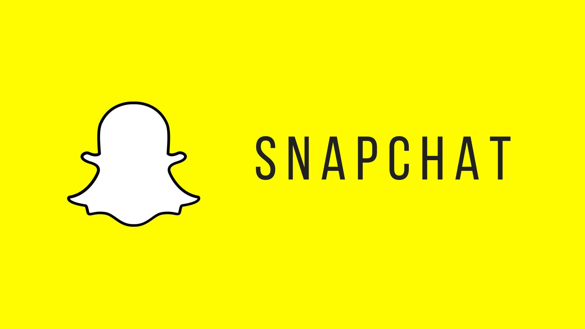 Snapchat Logo Text Art Background