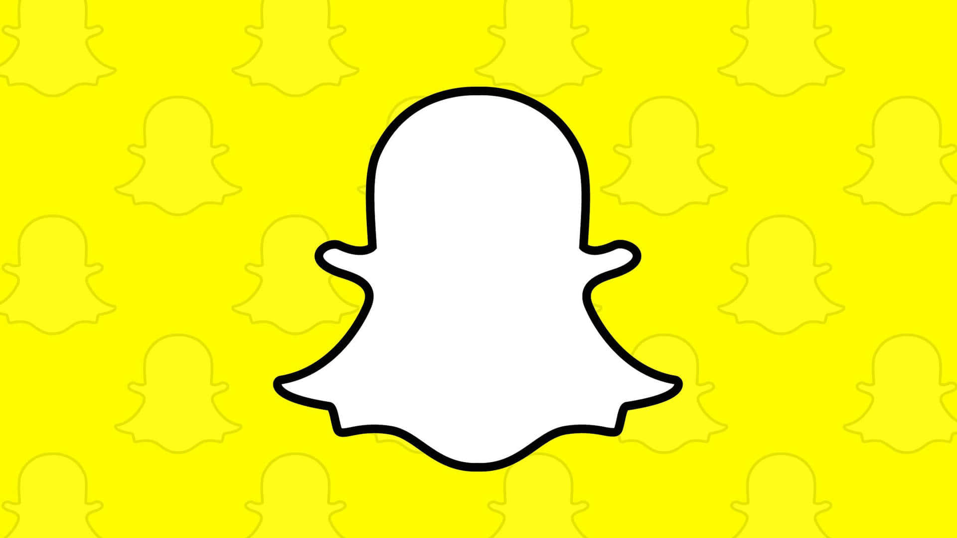 Snapchat Logo Yellow Background Background