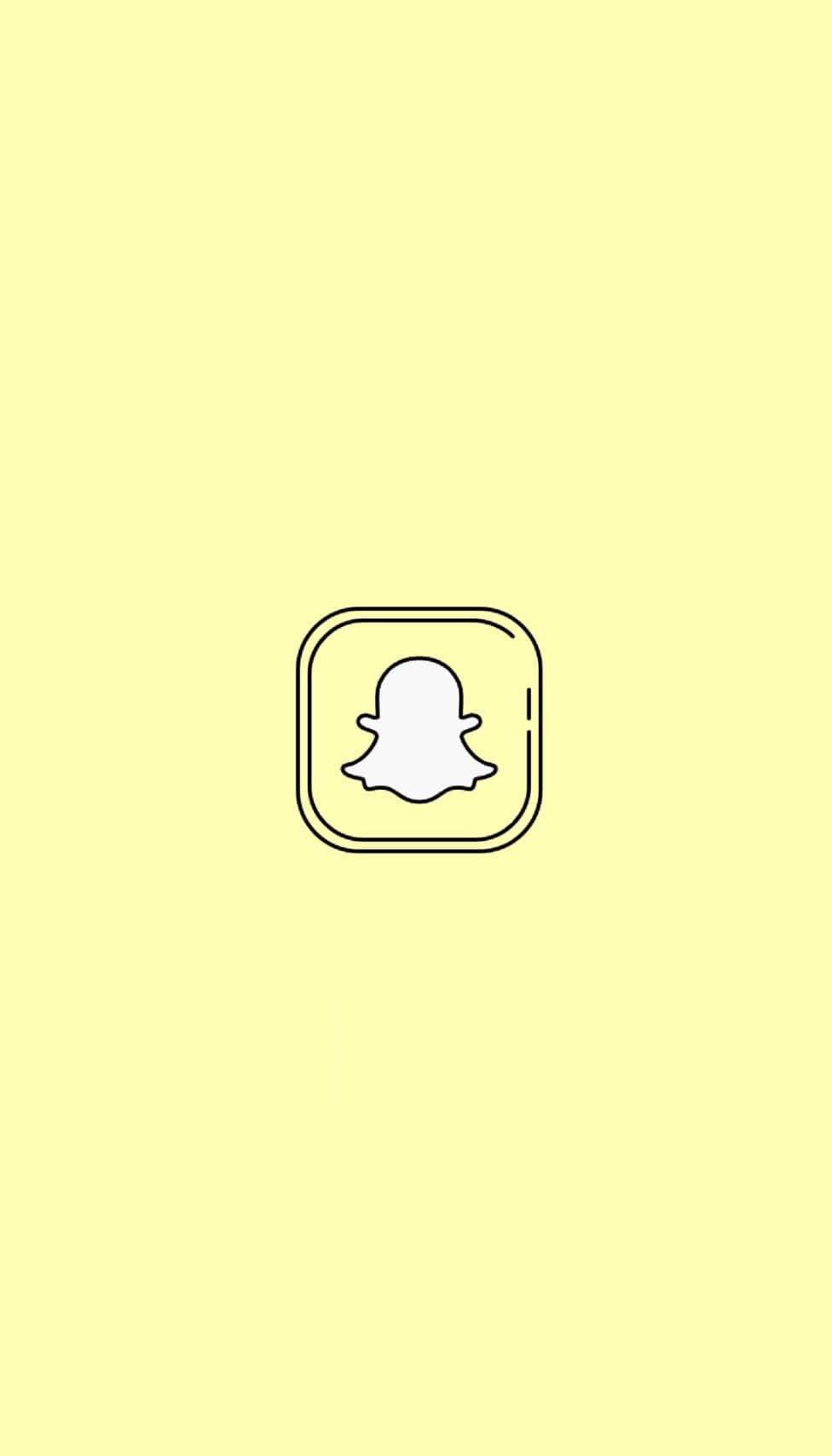 Snapchat Logo Yellow Background Background