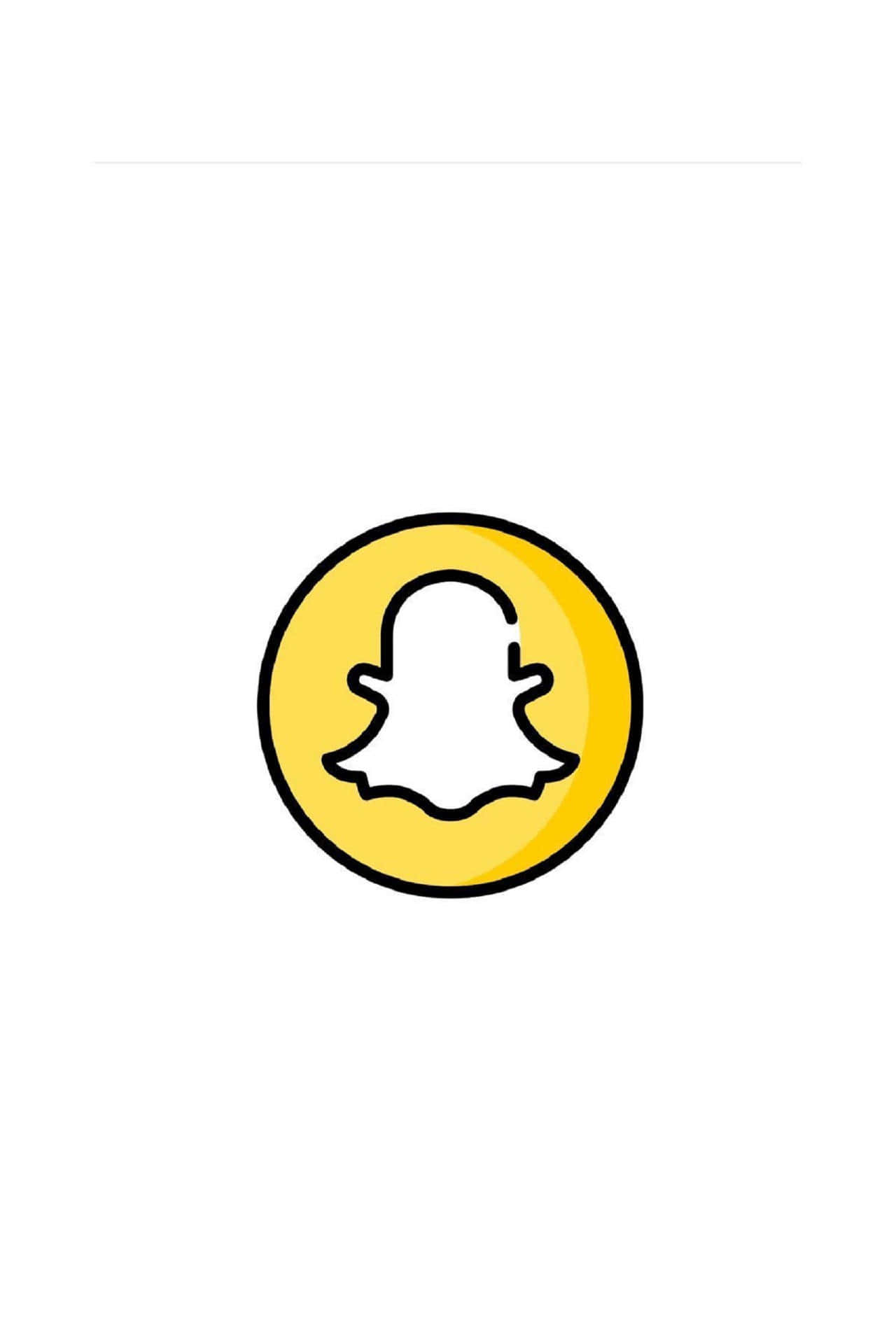 Snapchat Logo Yellow Background Background