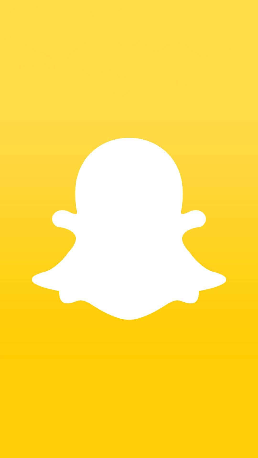 Snapchat Logo Yellow Background Background