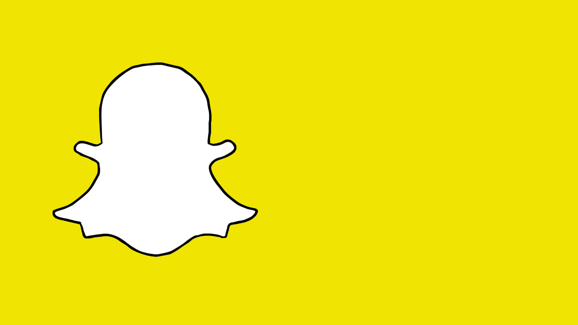 Snapchat Logo Yellow Background Background