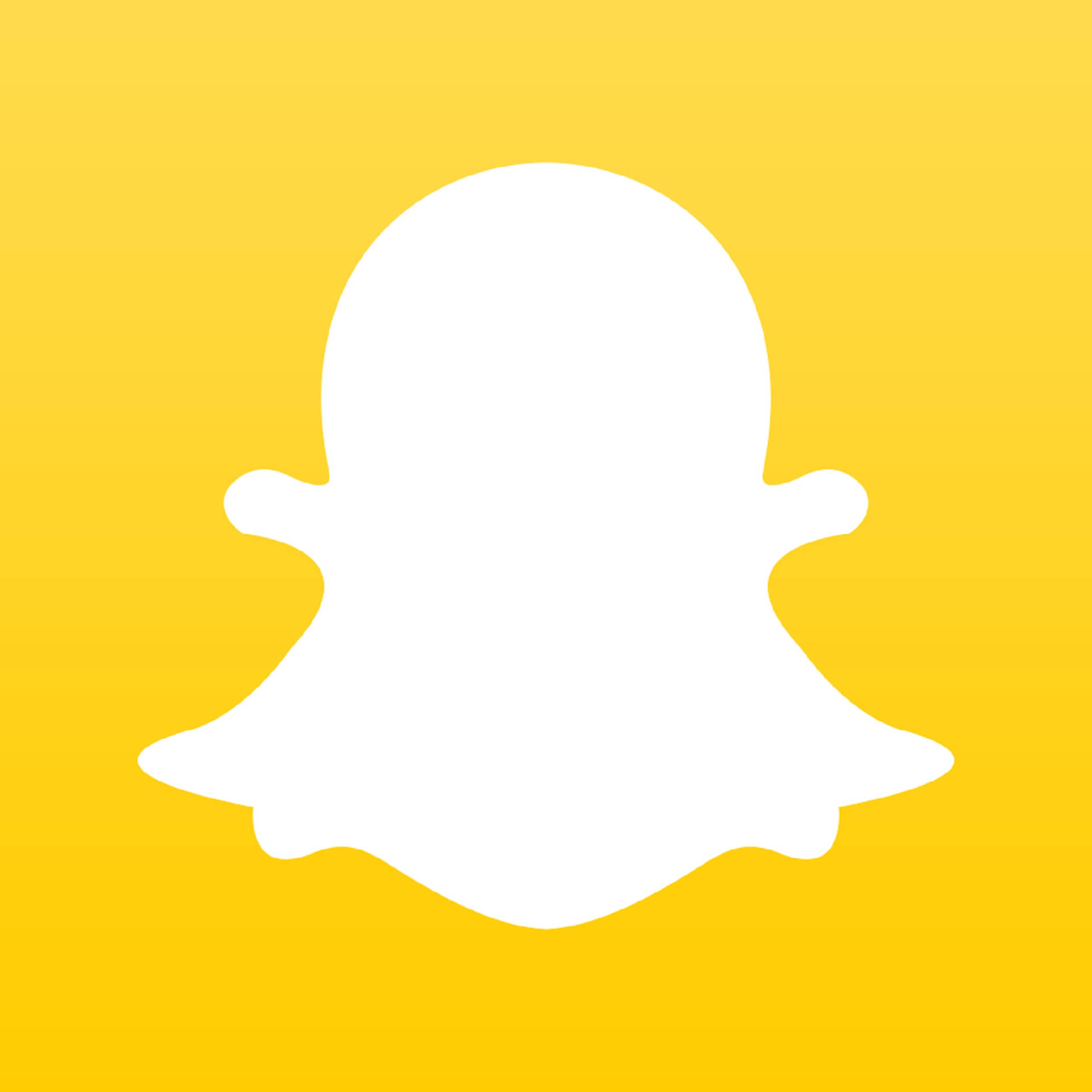 Snapchat Minimalist Yellow Icon Background