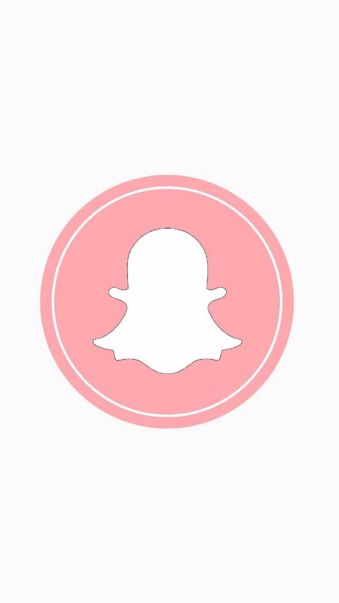 Snapchat Pink Circle Logo Background