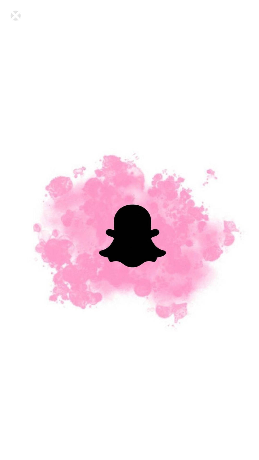 Snapchat Pink Watercolor Logo Background