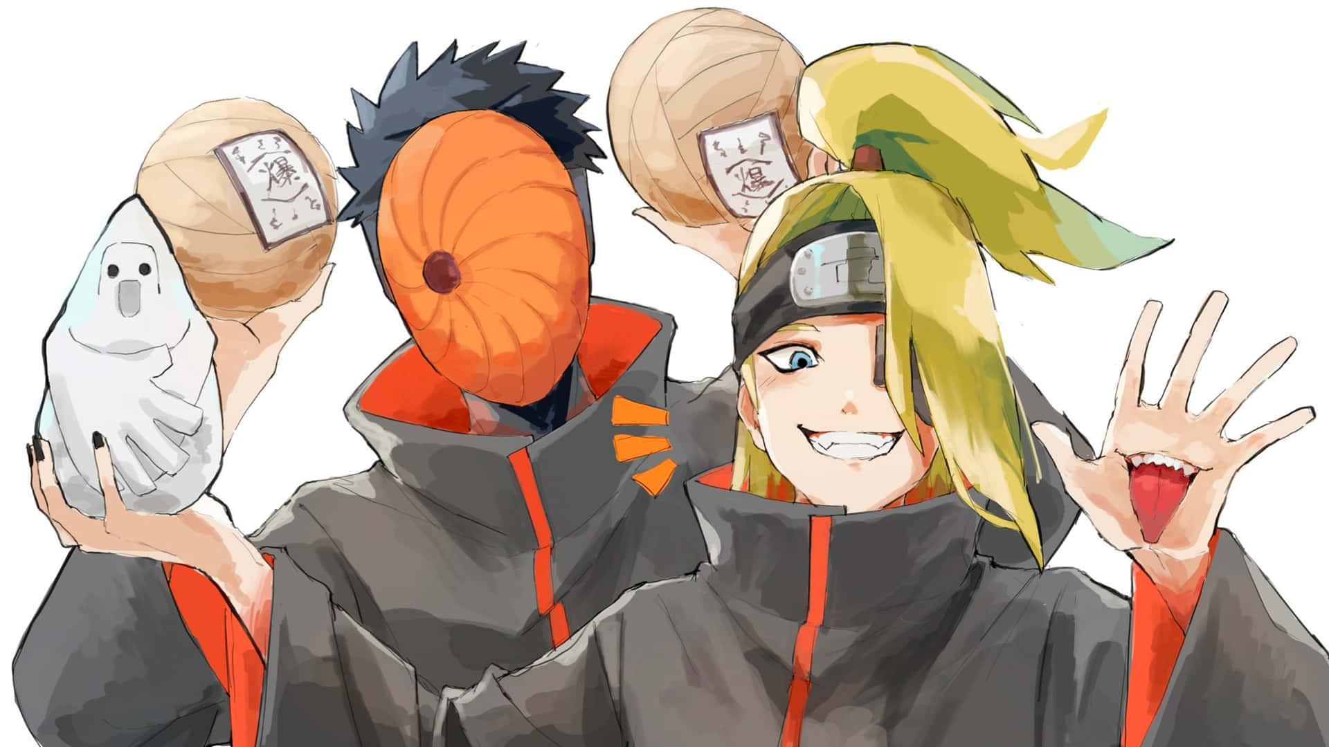 Sneak Peak Of Deidara's Amazing Artwork Background