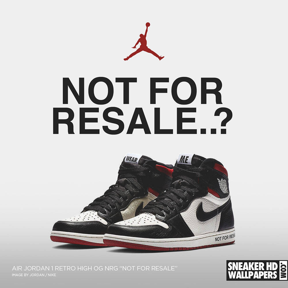 Sneaker Jordan 1 Not For Resale
