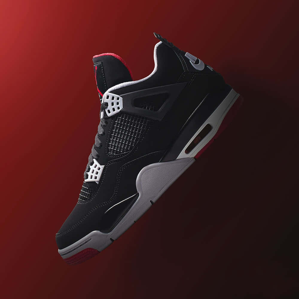 Sneakers Black Nike Air Jordan Background