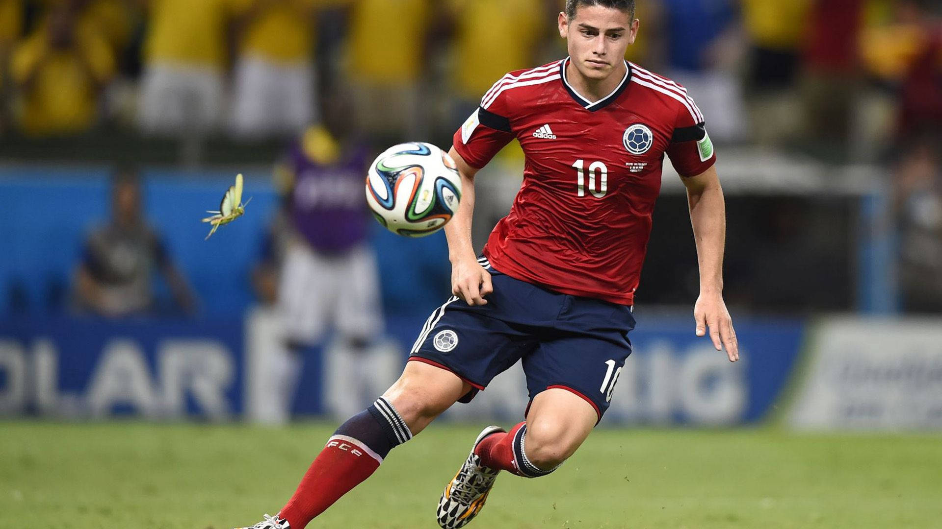 Sneaky Soccer Player James Rodriguez Background