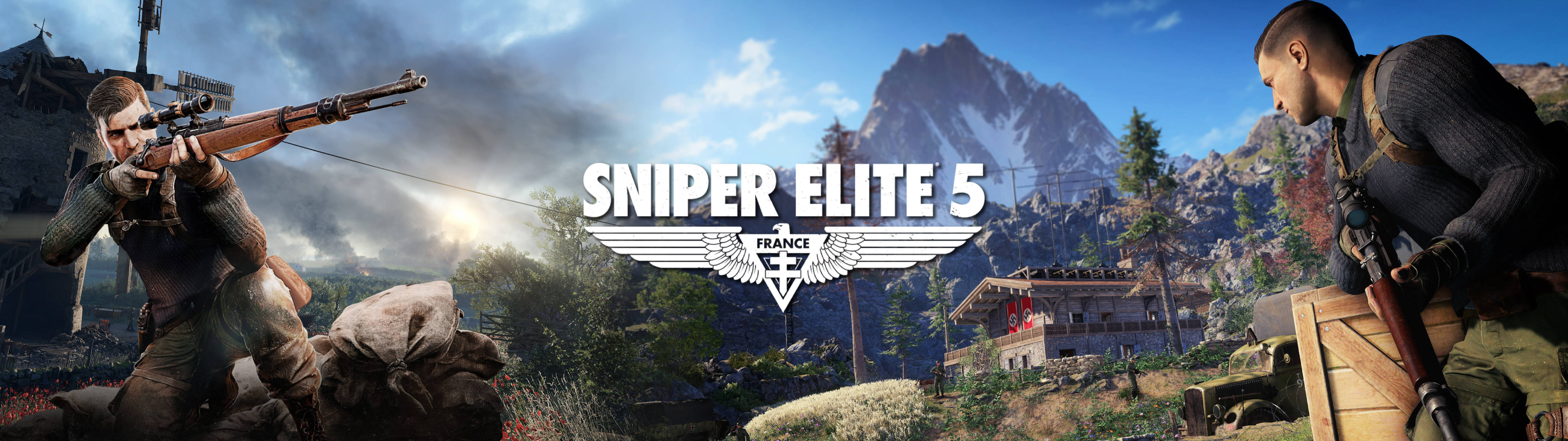 Sniper Elite 5 Battlefield 5120x1440 Gaming Background