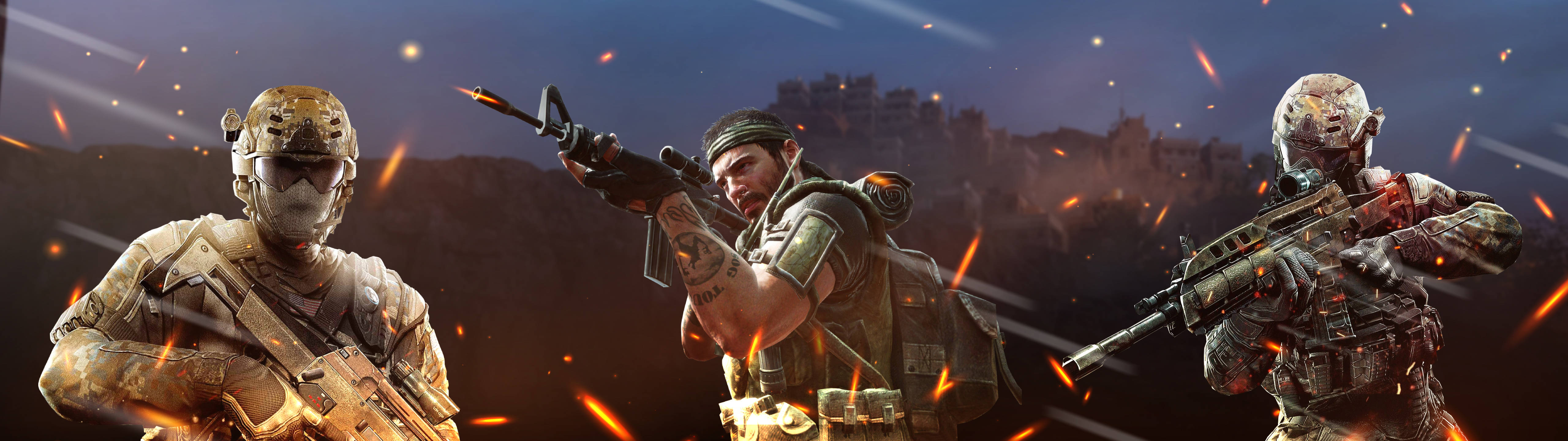 Sniper Elite Characters 5120x1440 Gaming Background
