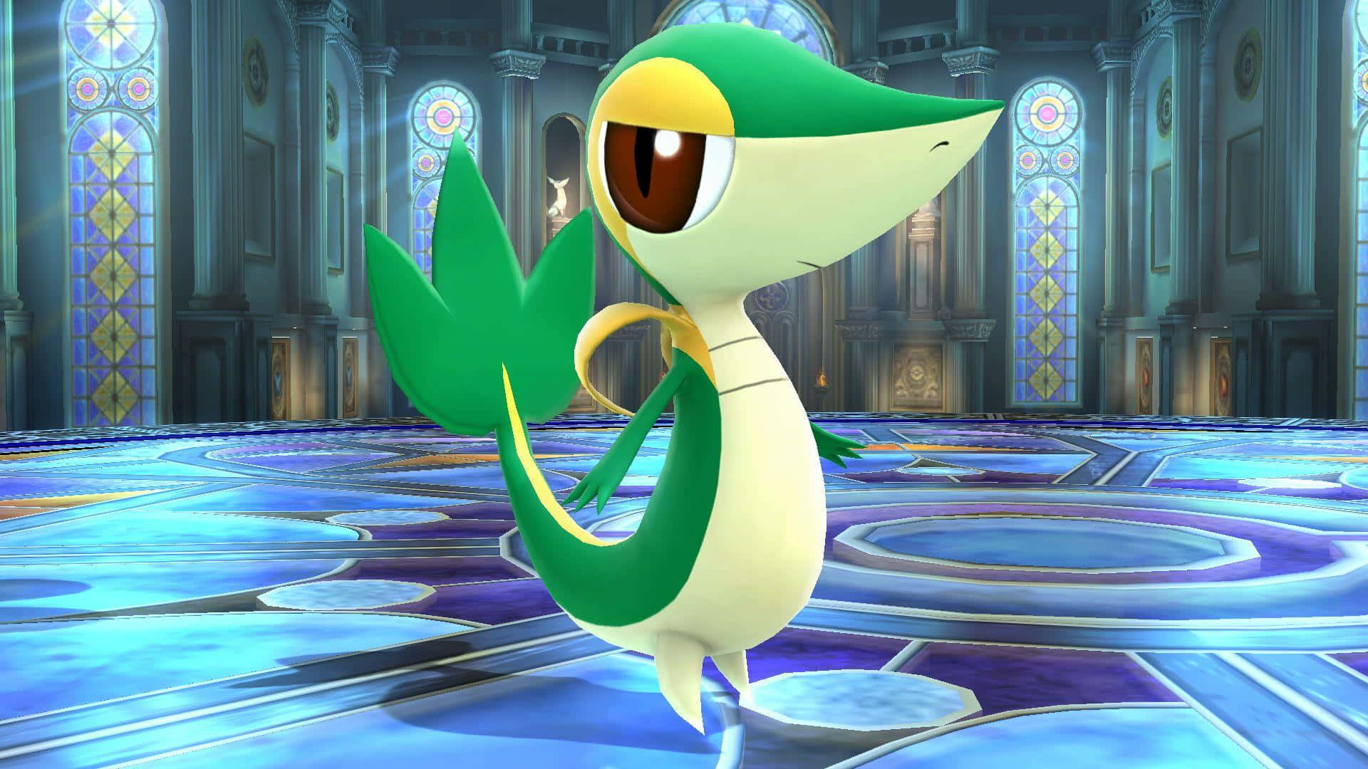 Snivy In 3d Background