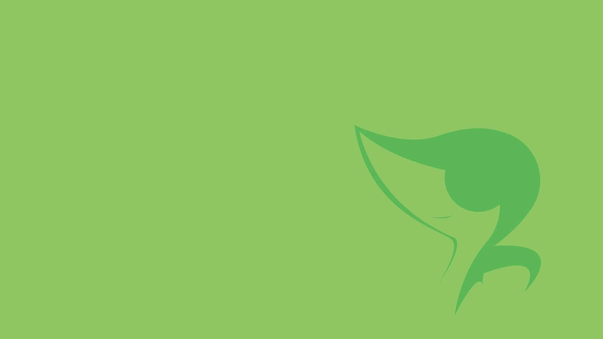 Snivy Silhouette Background