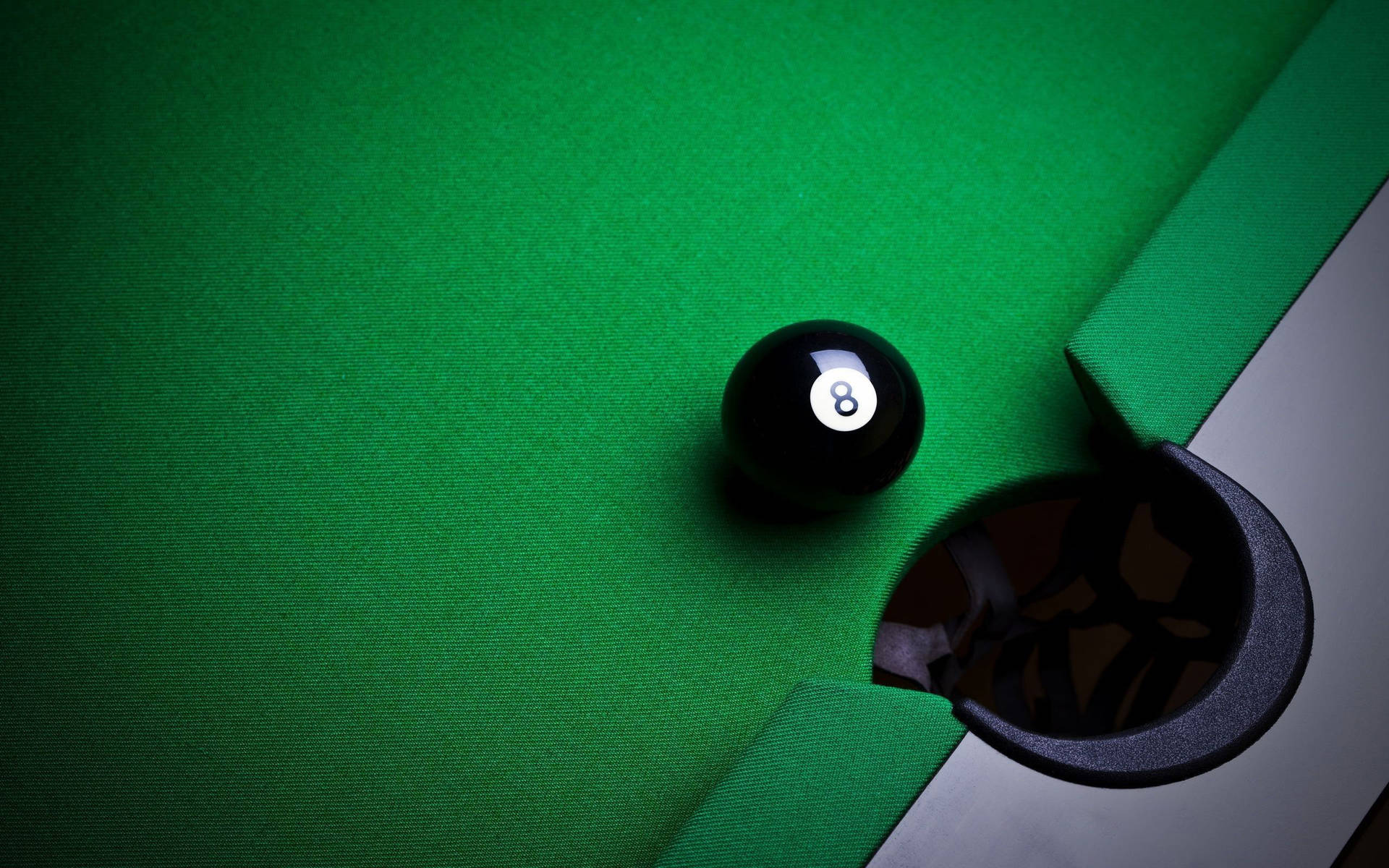 Snooker Ball Near Pocket Background