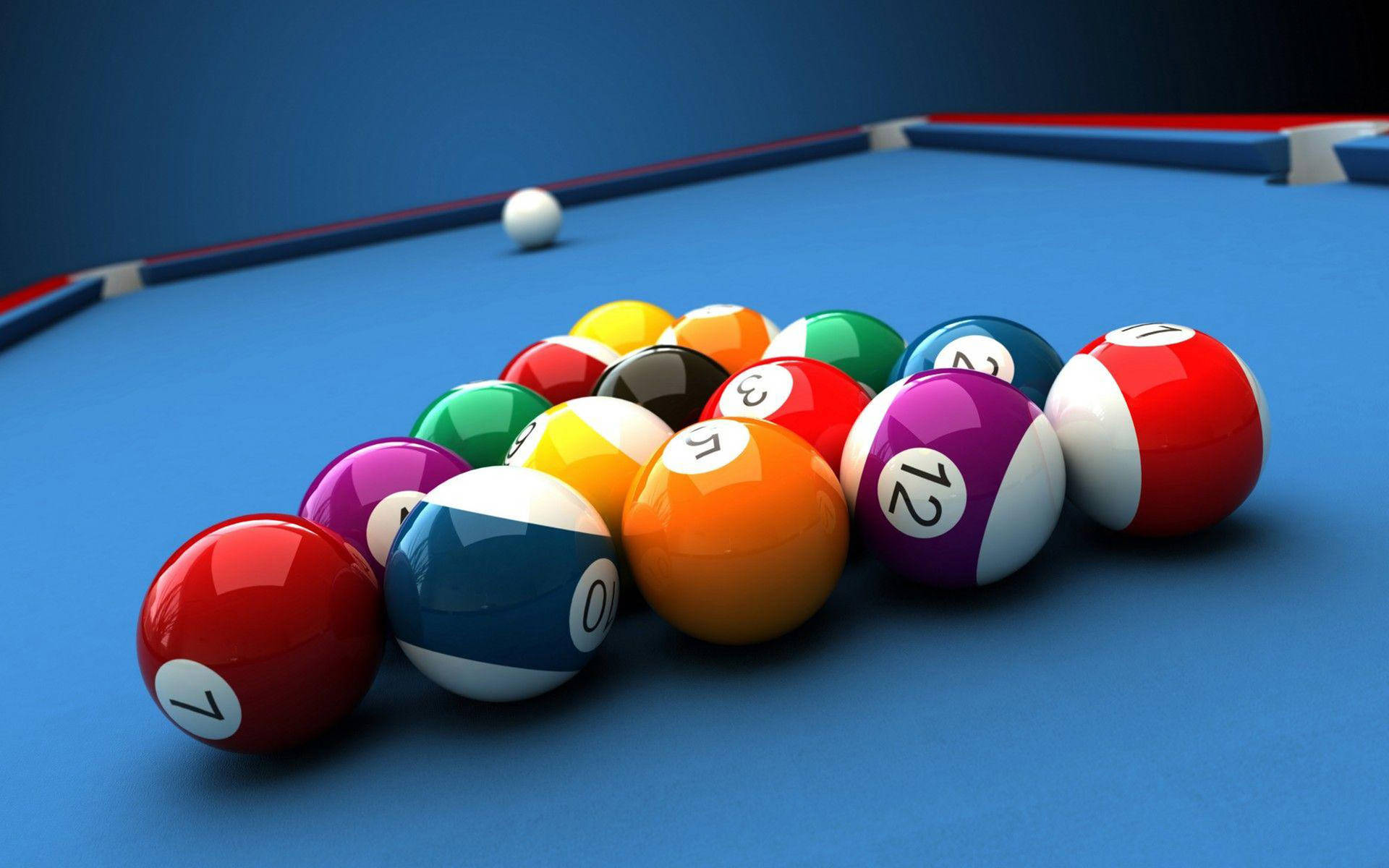 Snooker Balls Tilt Shot