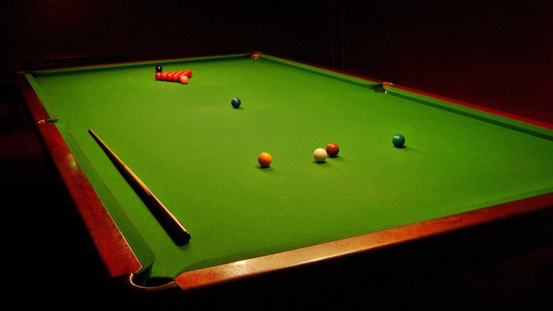 Snooker Table Perspective Shot Background