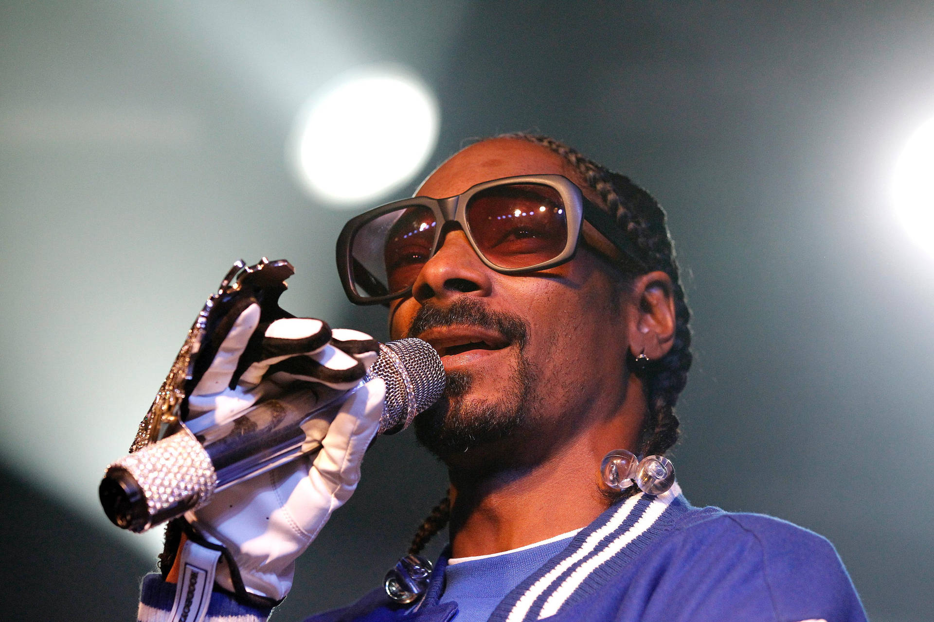 Snoop Dog During A Live Concert Background