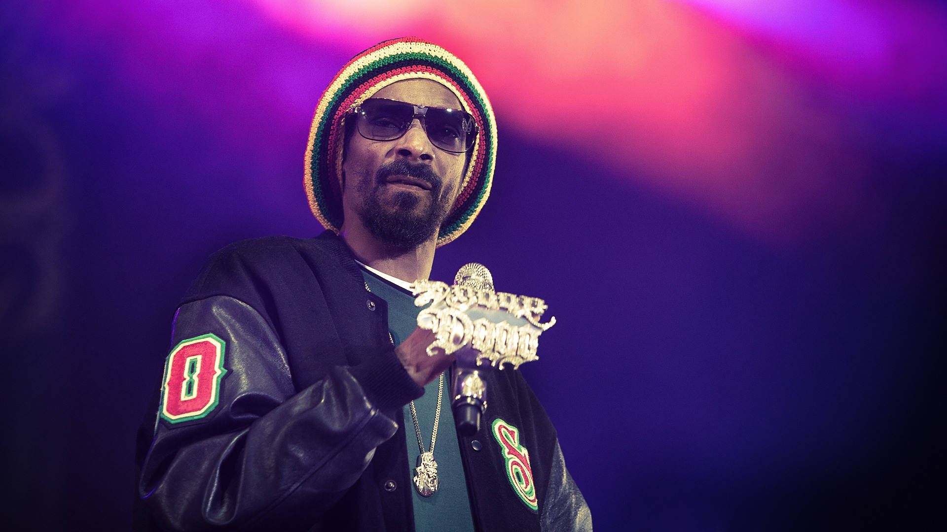 Snoop Dogg With Bejeweled Mic