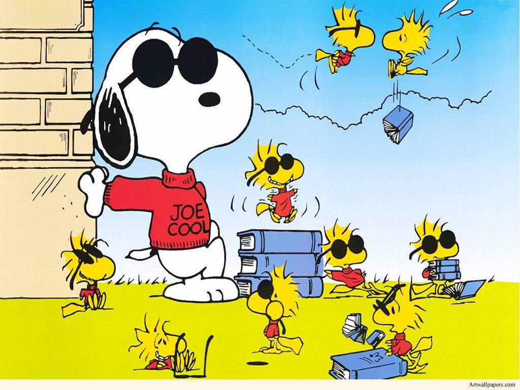 Snoopy And Woodstock Background