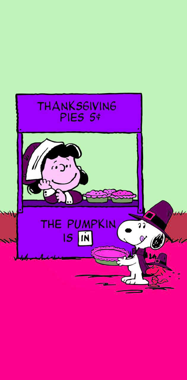 Snoopy Celebrates Thanksgiving Background