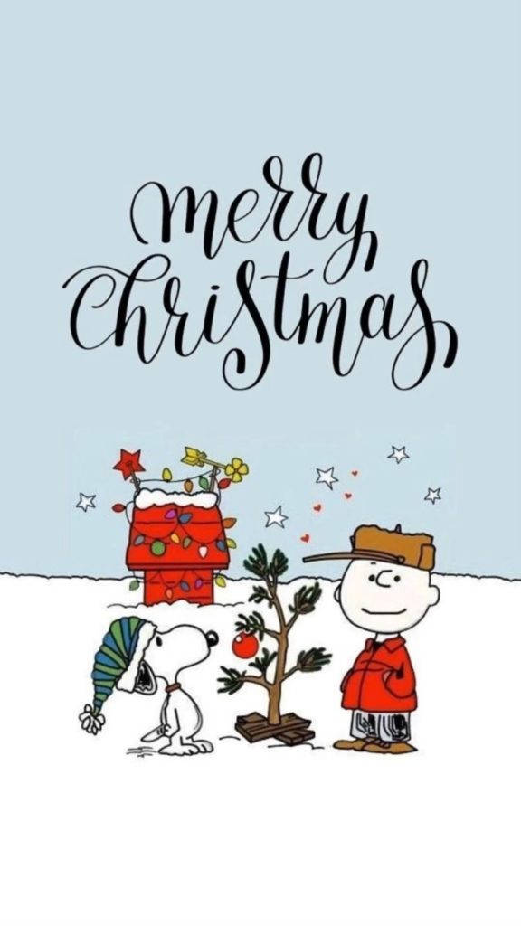 Snoopy Charlie Christmas Greeting Iphone