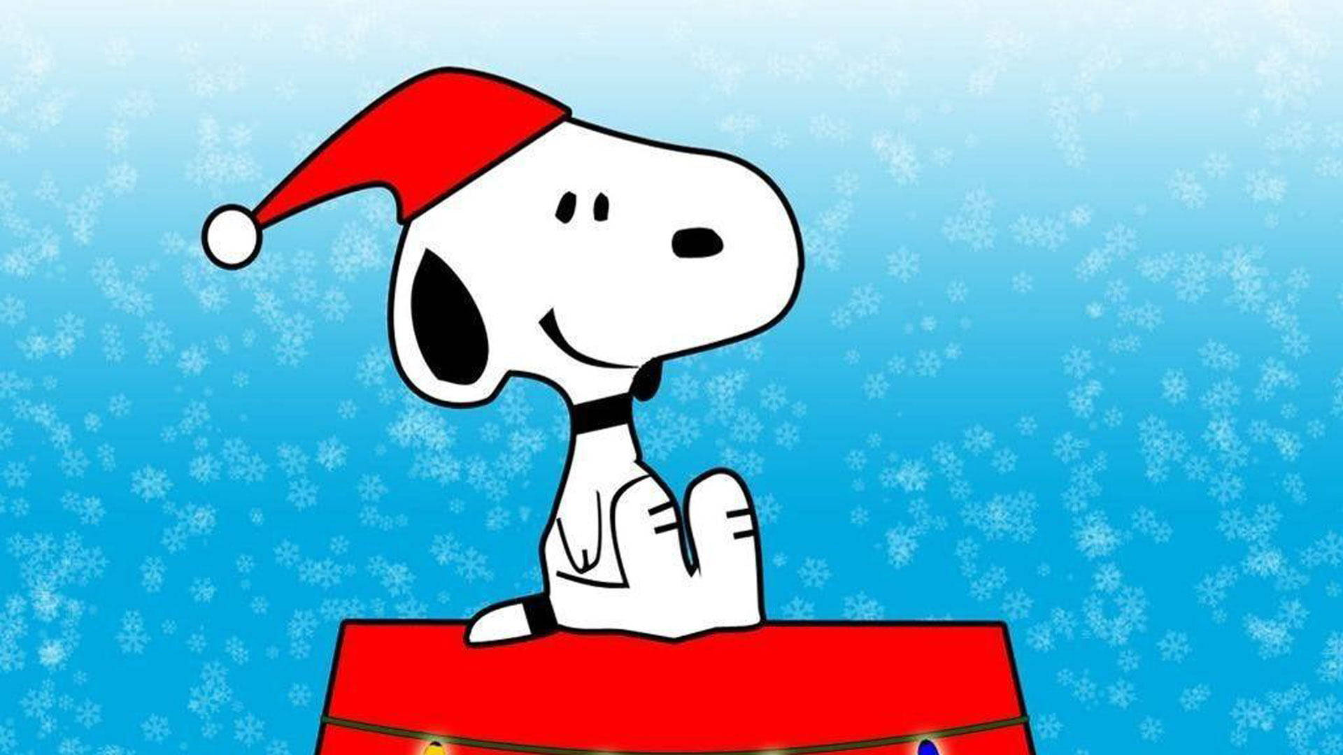Snoopy Christmas Hat Background