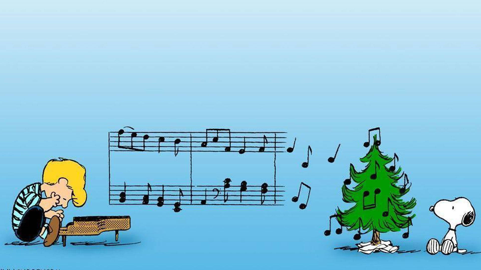 Snoopy Christmas Musical Notes