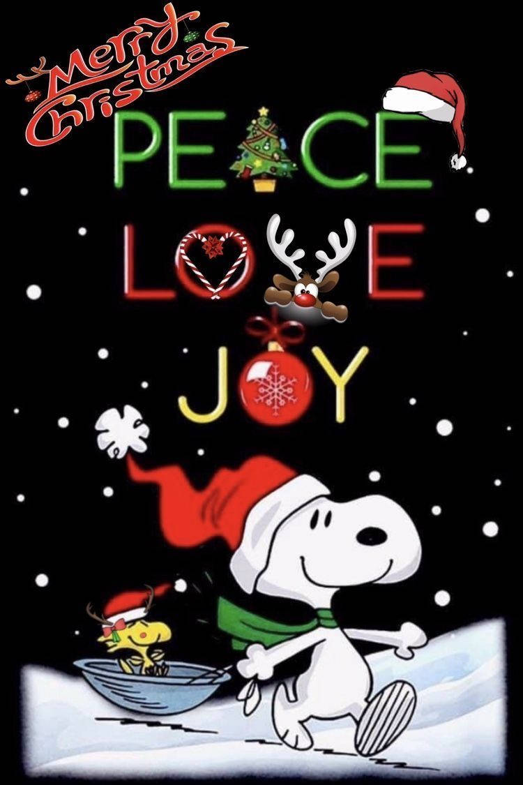 Snoopy Christmas Peace Love Joy