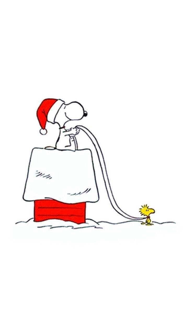 Snoopy Christmas White