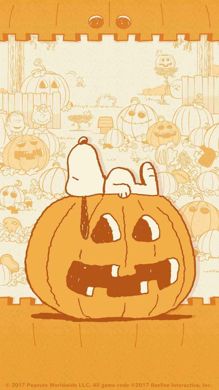 Snoopy Donning His Halloween Costume Background