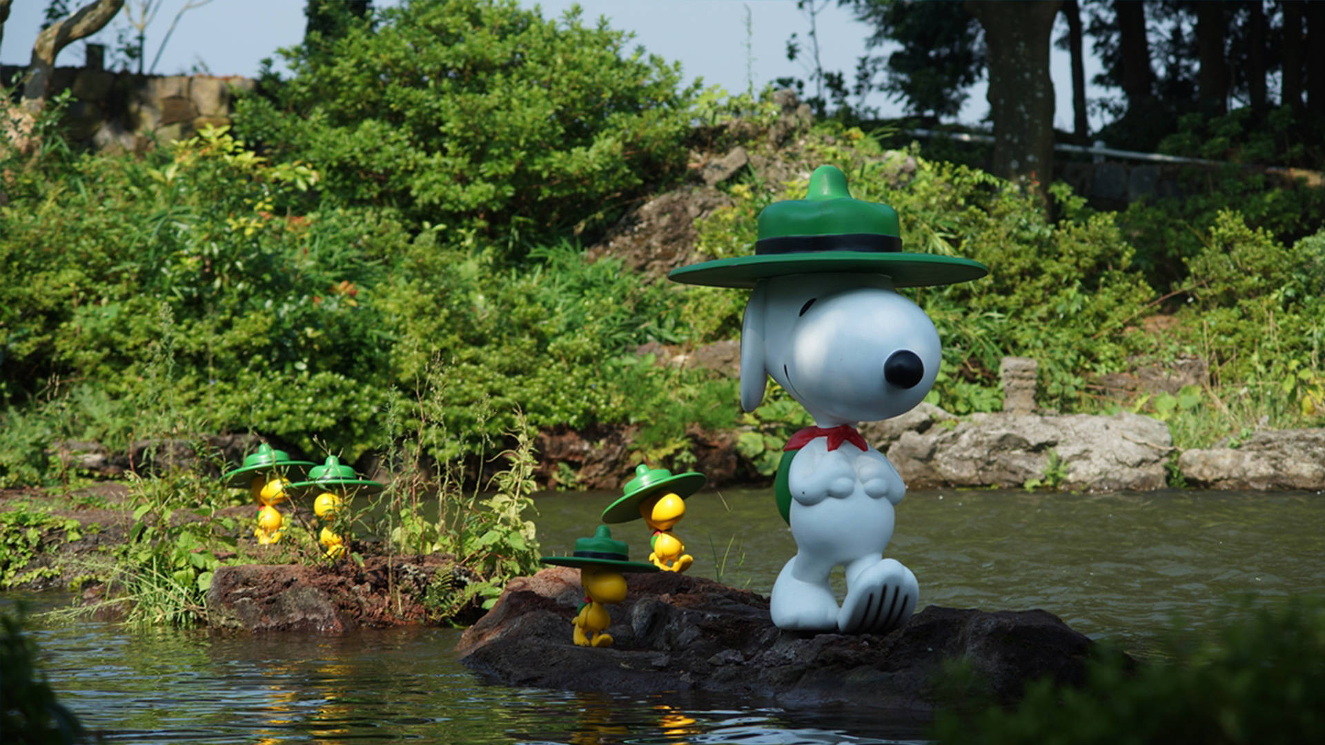 Snoopy Garden Jeju Island Background