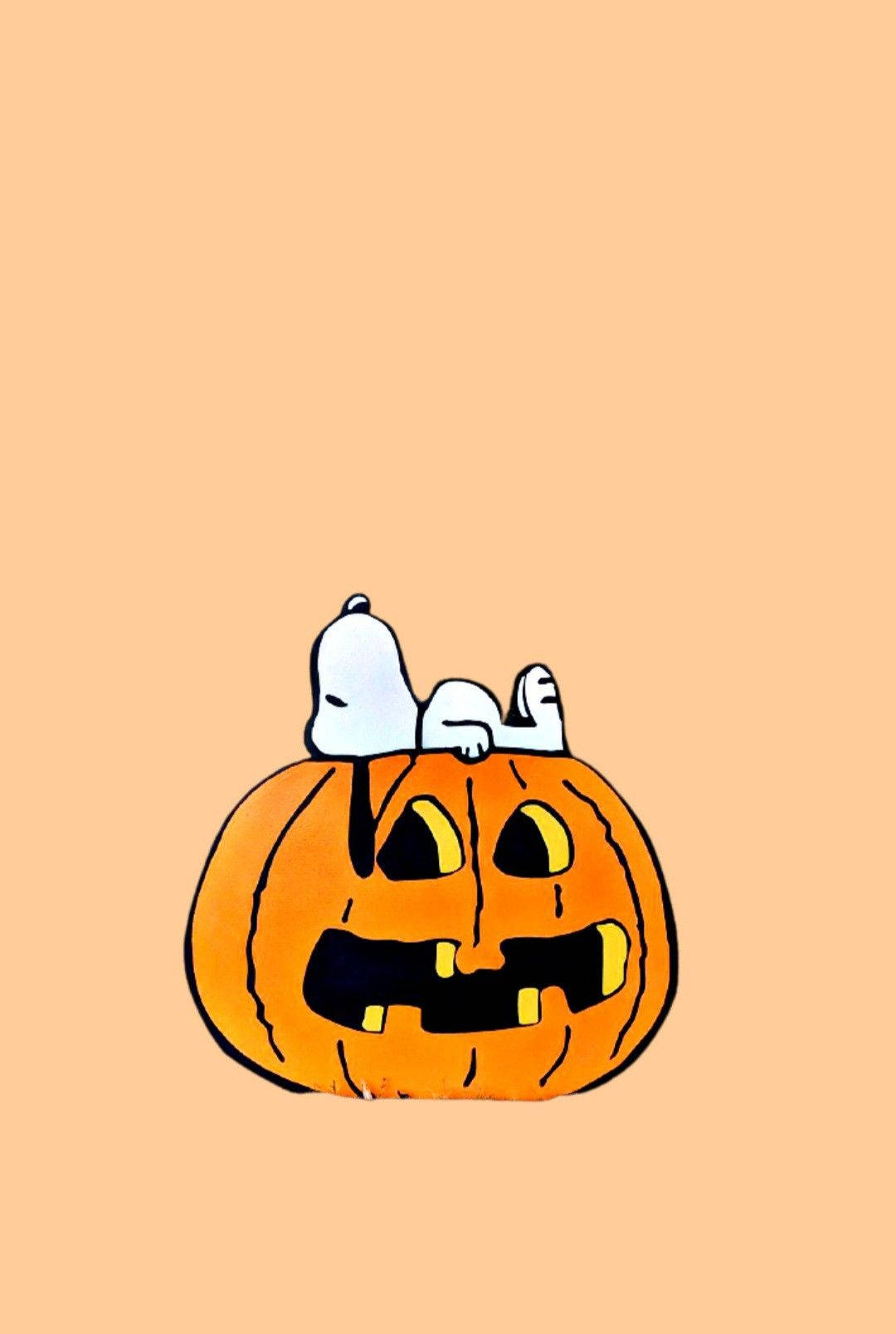 Snoopy Getting Ready For A Spooky Halloween! Background