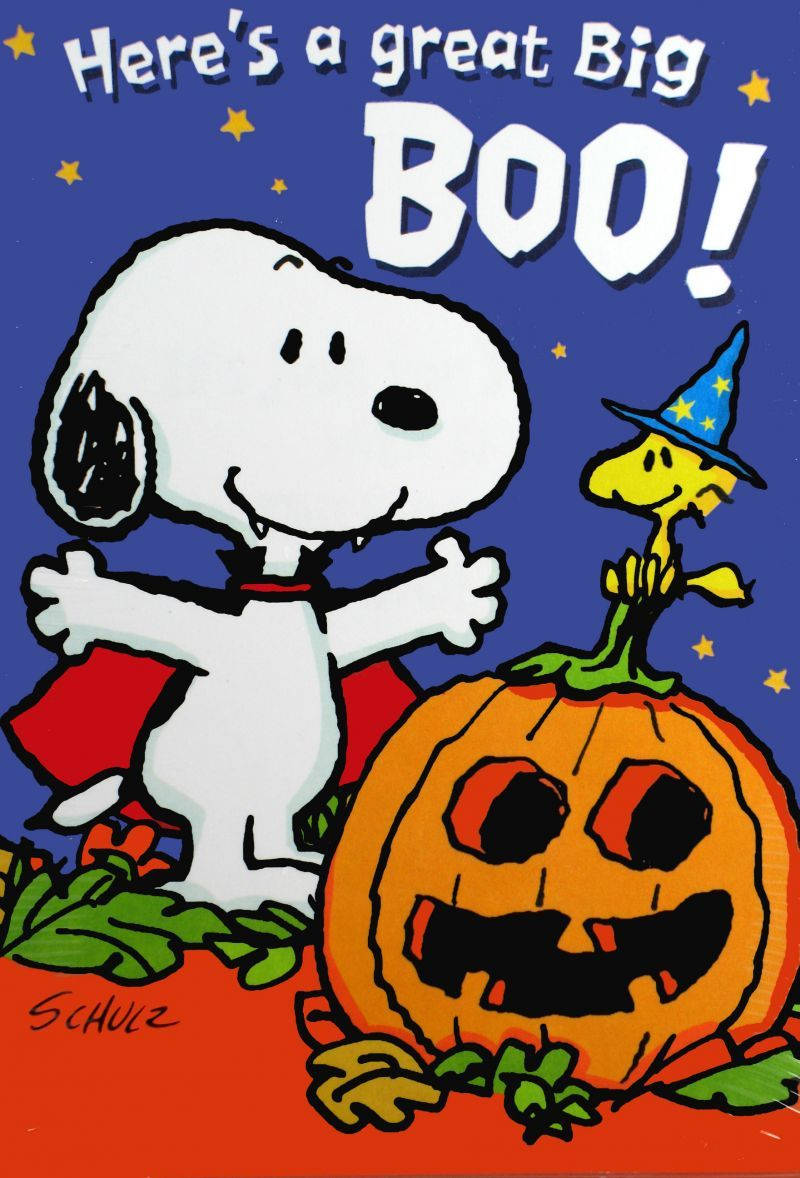 Snoopy Halloween Poster Background