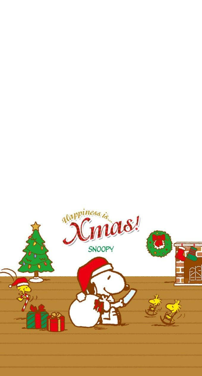 Snoopy Inside Christmas Iphone