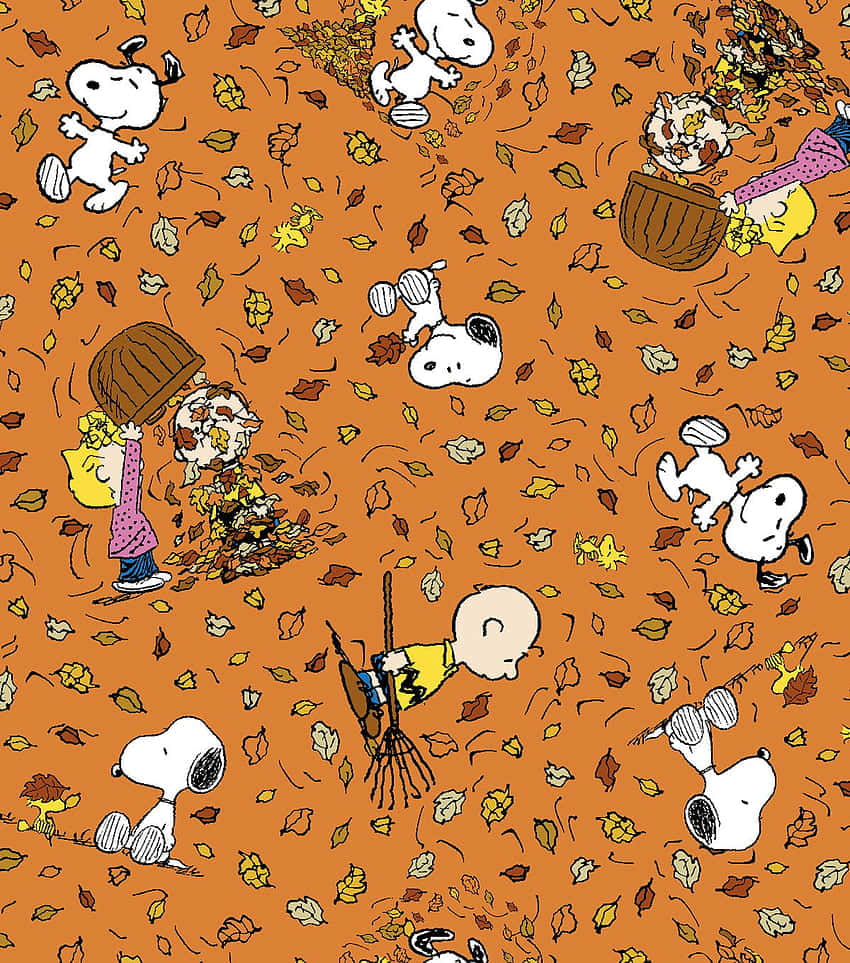 Snoopy Is Ready To Give Thanks Background