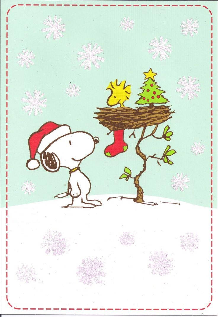 Snoopy On Nest Christmas Iphone