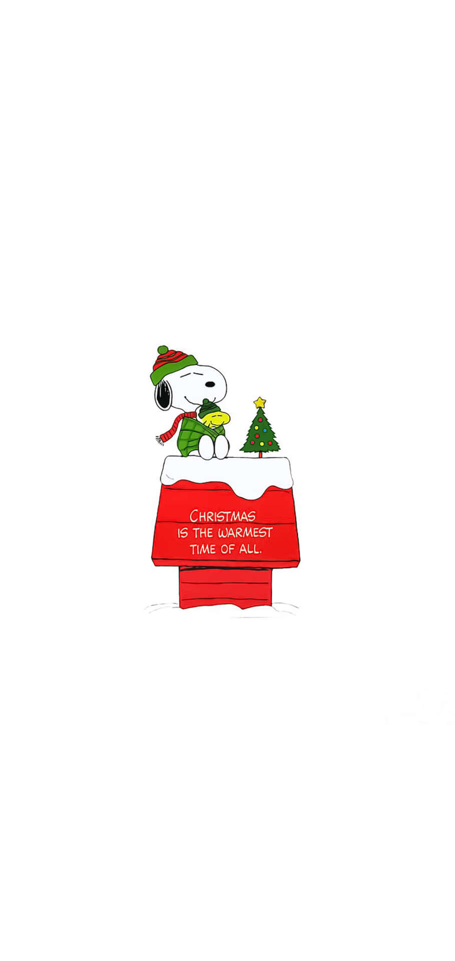 Snoopy Peanuts Christmas Sticker Background