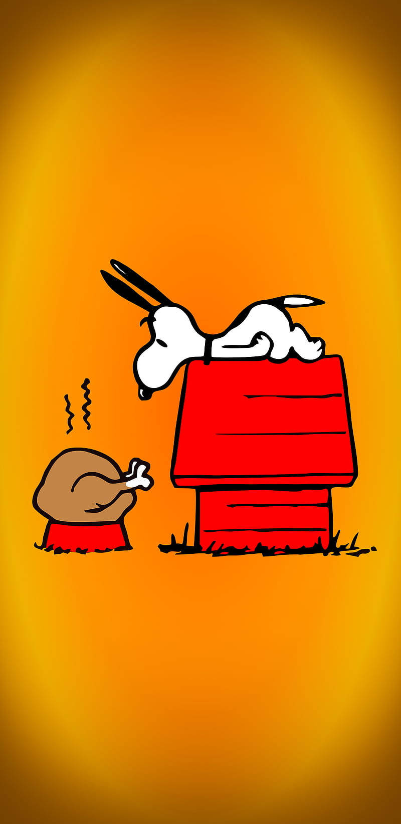 Snoopy Peanuts Thanksgiving Turkey Background