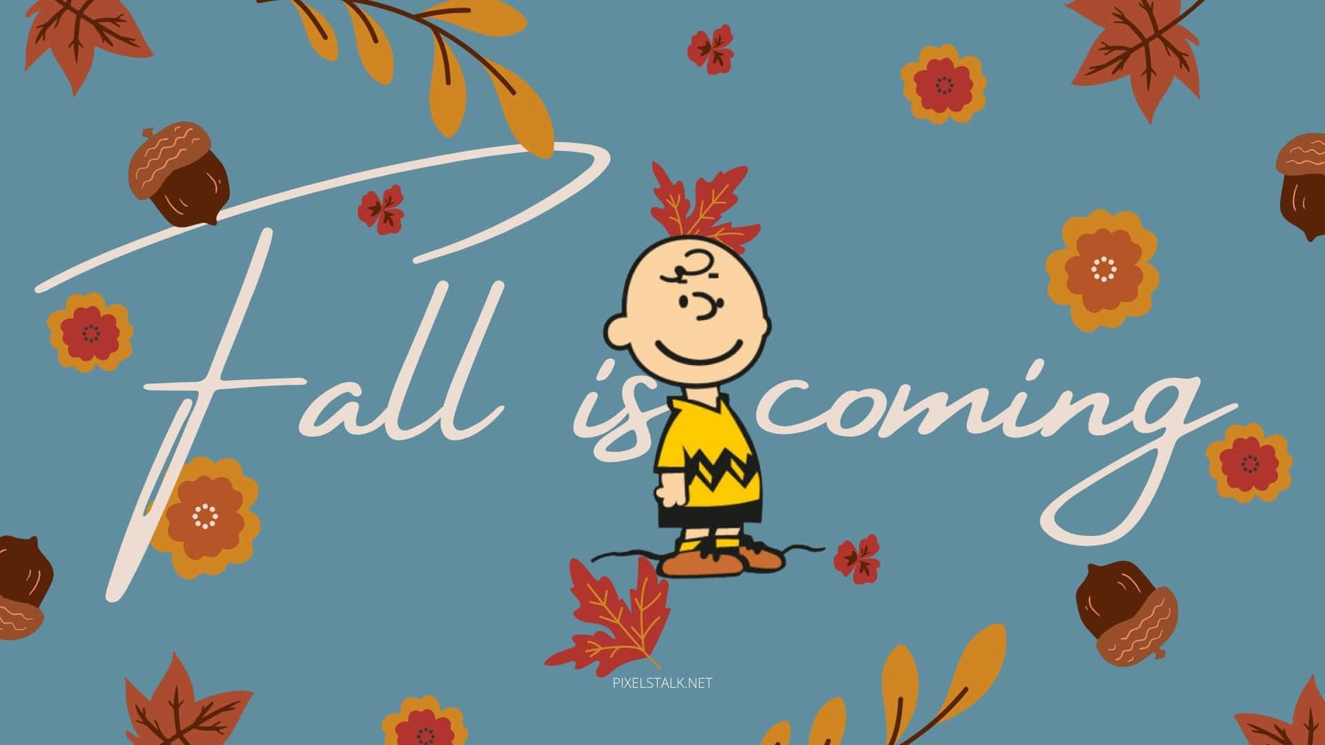 Snoopy Scenes A Beautiful Fall Day Background