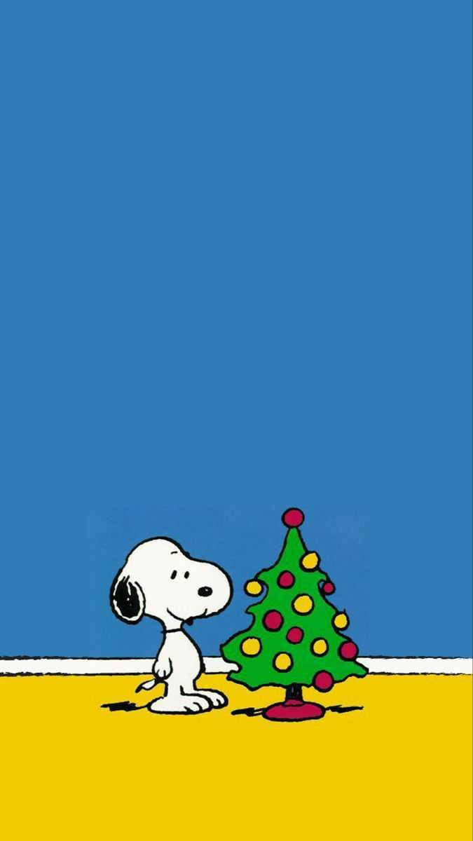 Snoopy Small Christmas Tree Iphone