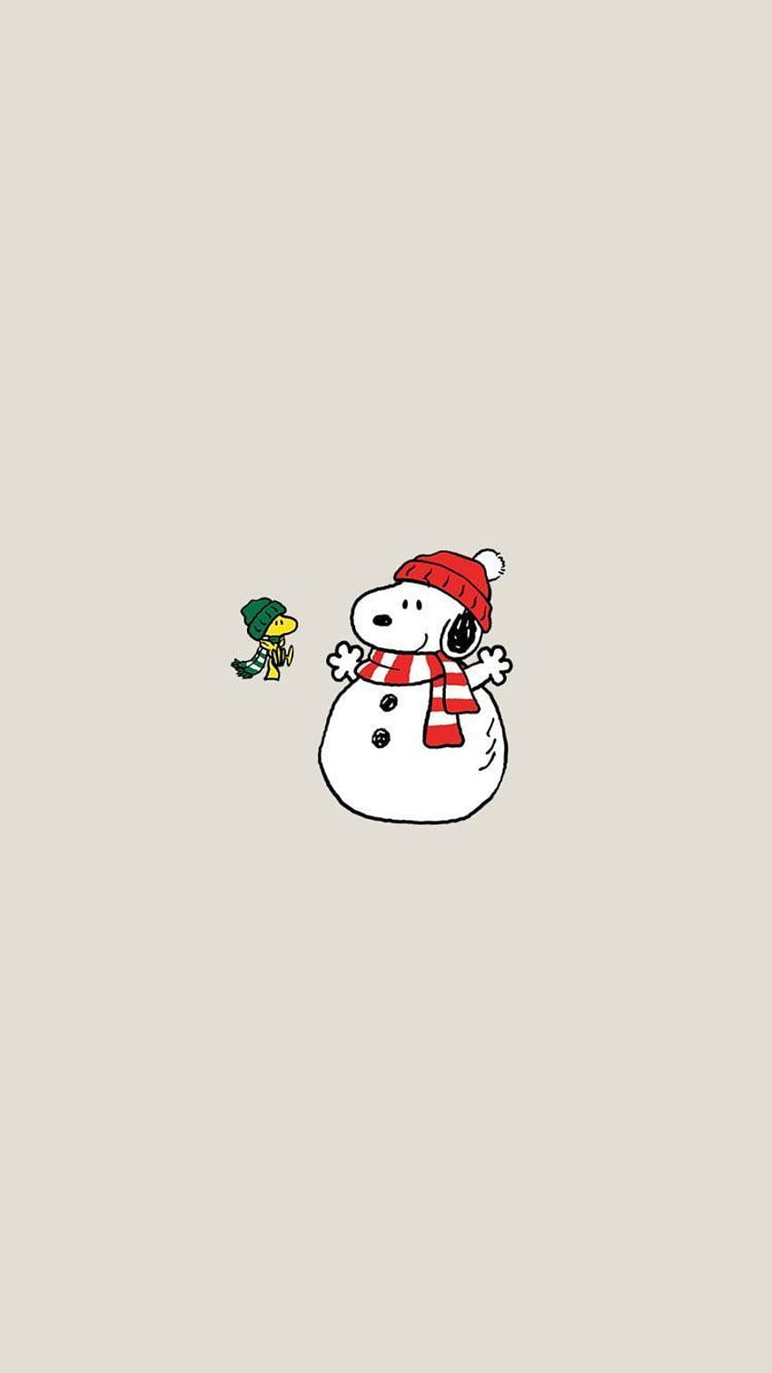 Snoopy Snowman Christmas Iphone