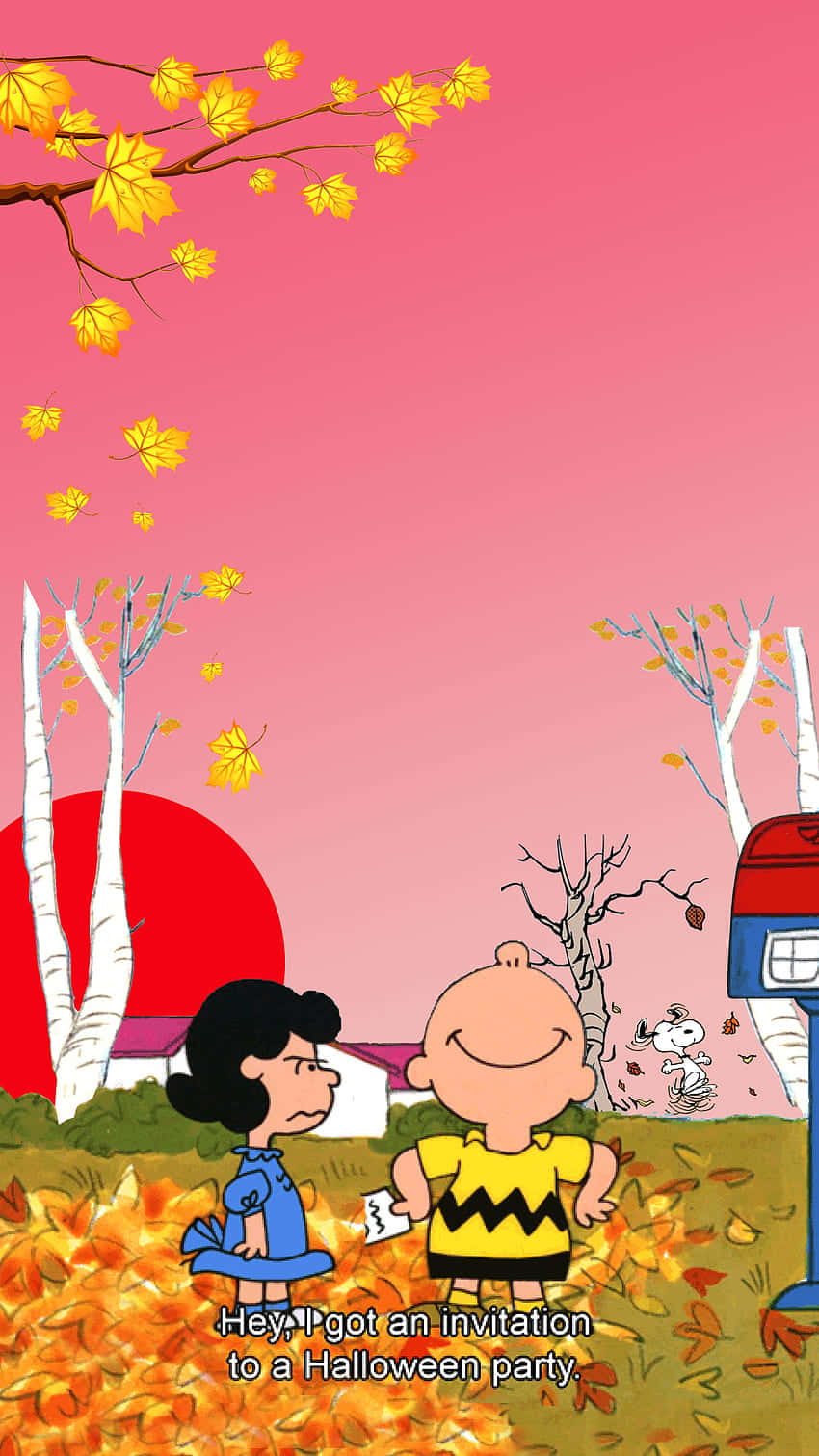 Snoopy Taking A Fall Background