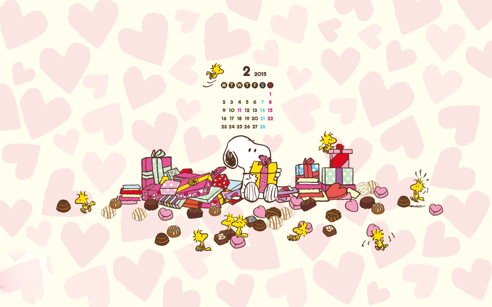Snoopy Wallpaper - Valentine's Day Background