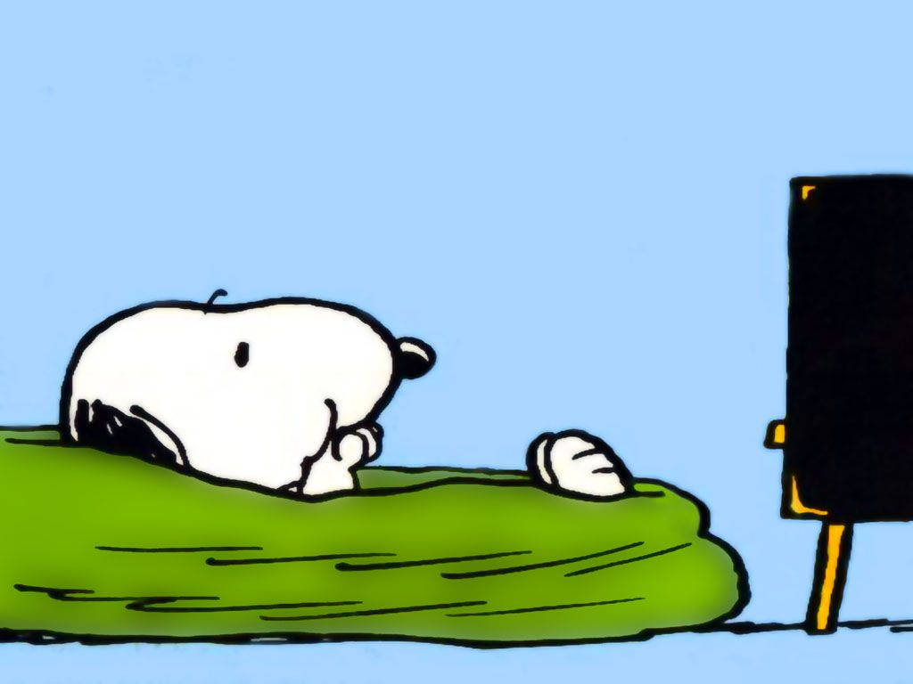 Snoopy Watching Television
