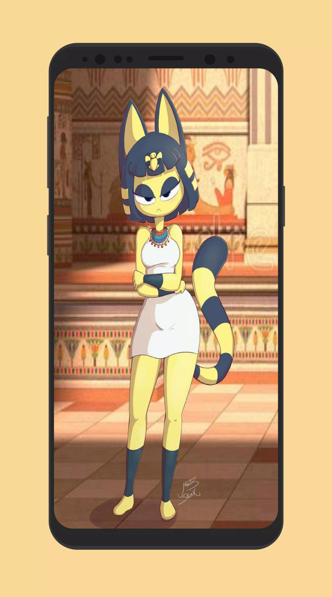 Snooty Ankha Animal Crossing In The Palace Background