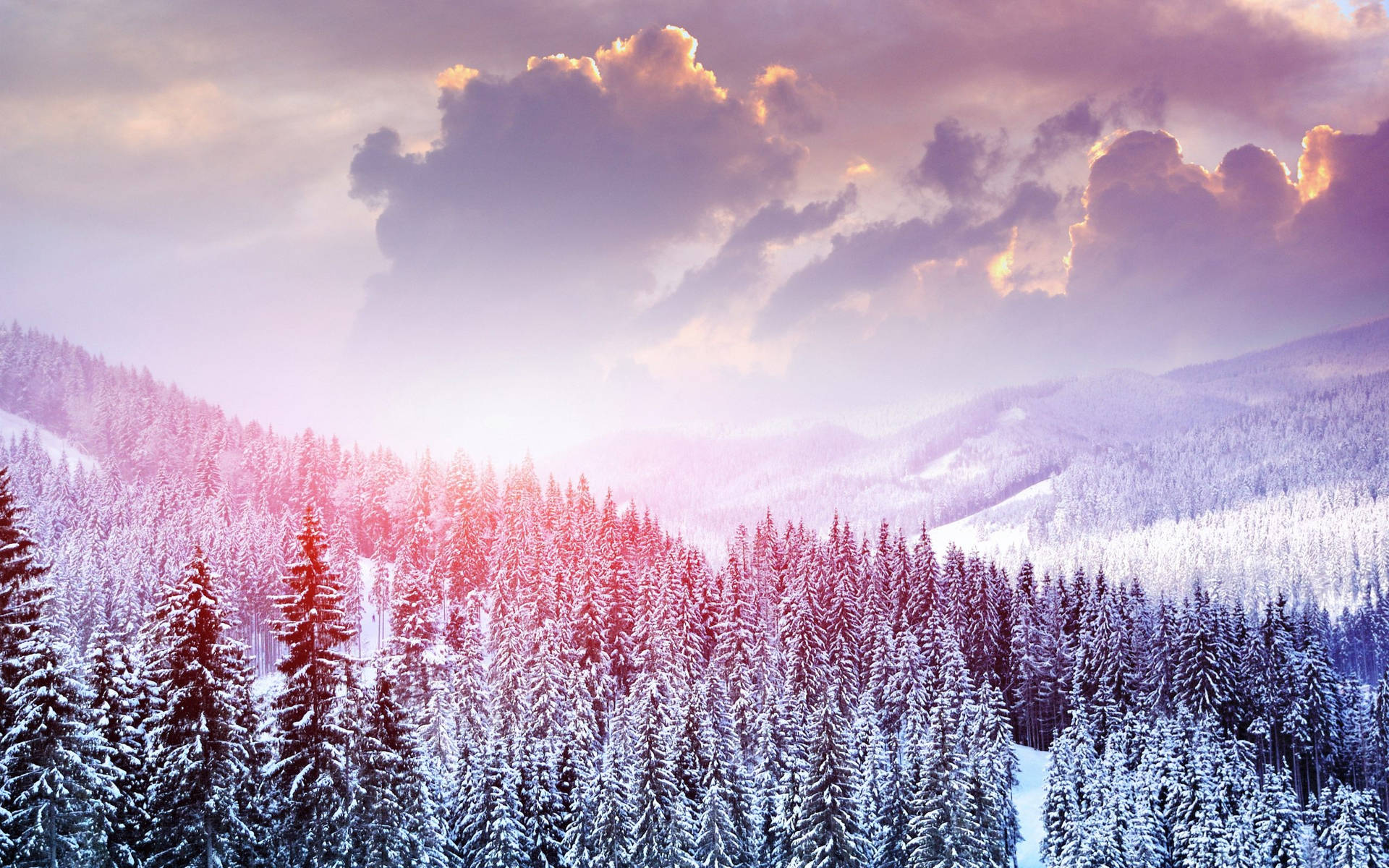 Snow Aesthetic Clouds Background