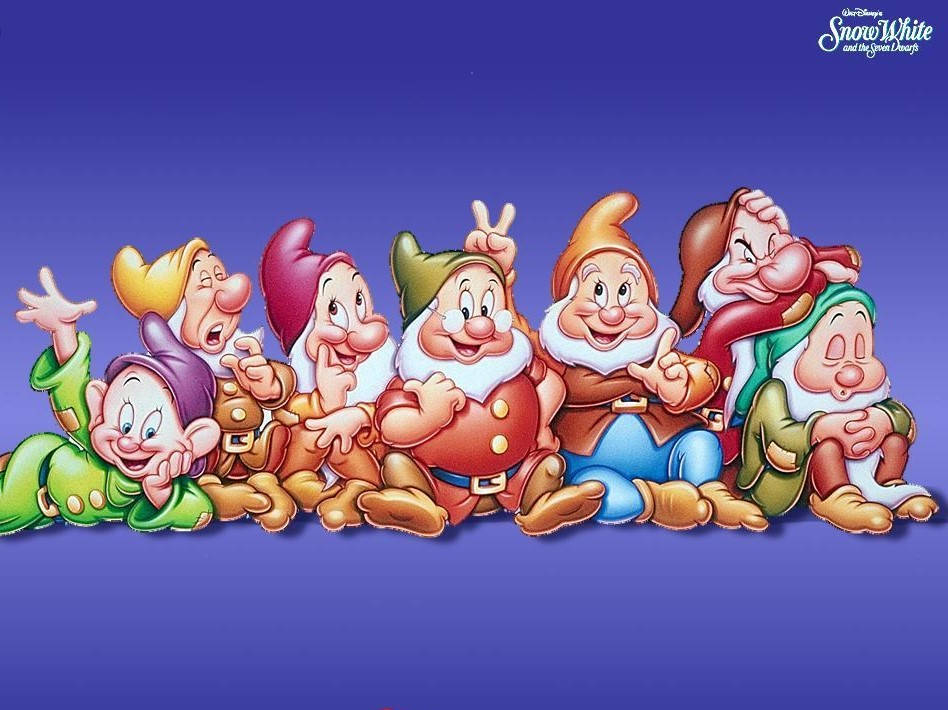 Snow White And The Seven Dwarfs Dwarves Background