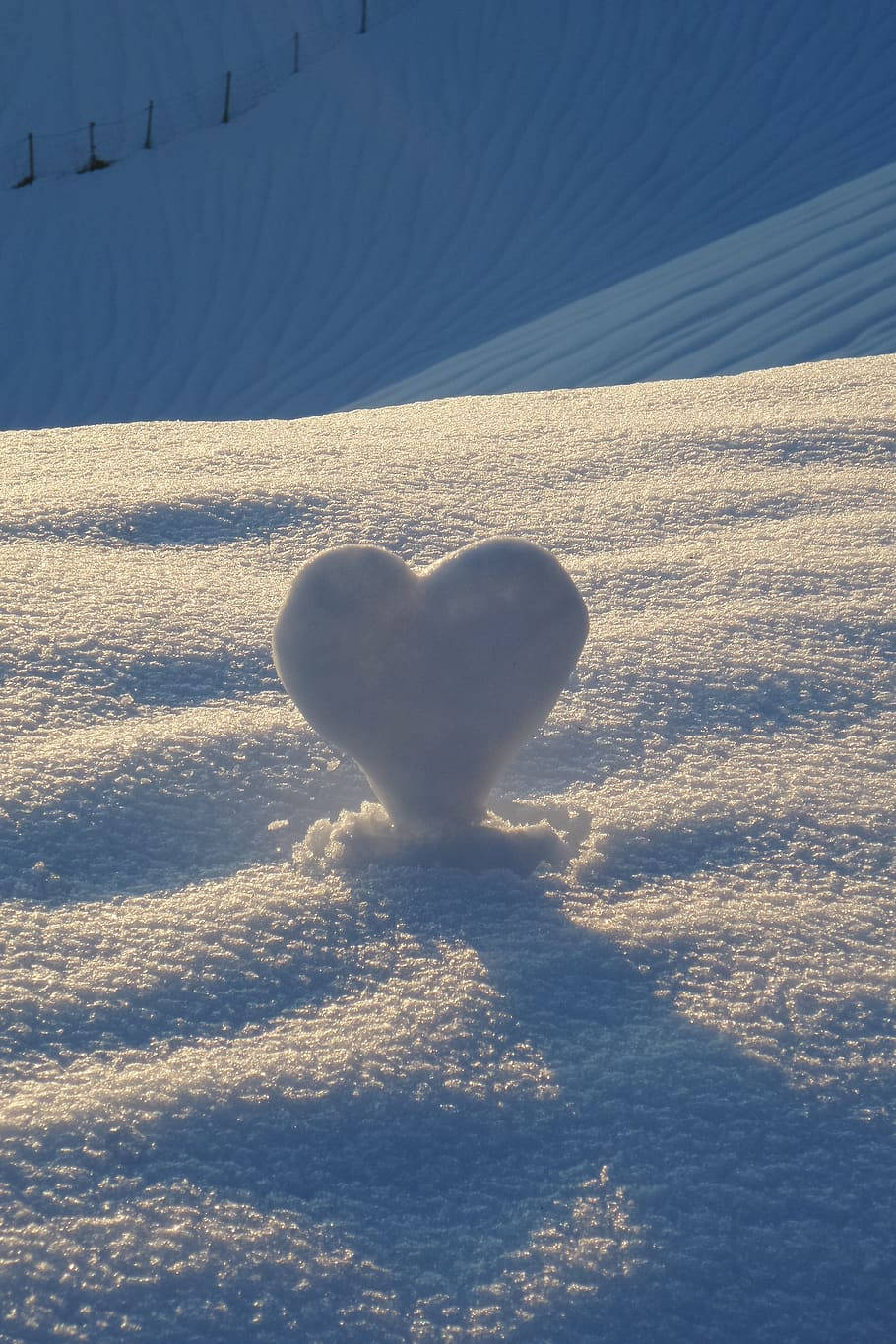 Snow White Heart Background