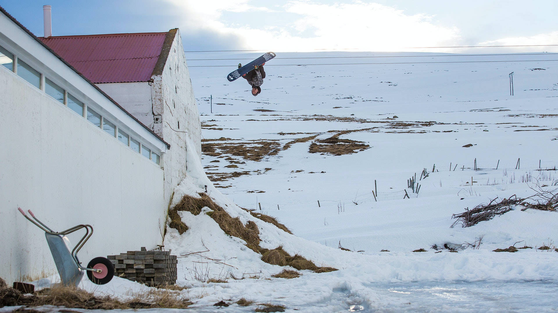 Snowboarding Upside Down